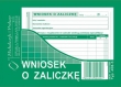408-5. Wniosek o zaliczkę. A6
