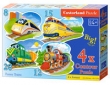 4x1 Contour Puzzle 8-12-15-20 el.: Funny Trains