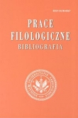 Prace filologiczne Bibliografia