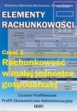 Elementy rachunkowości. Część 2. Rachunkowość w małej jednostce gospodarczej.