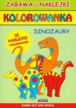Kolorowanka dinozaury + naklejki