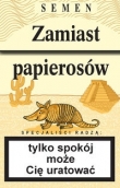 Zamiast papierosów opakowanie żółte