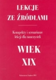 Lekcje ze źródłami Wiek XIX