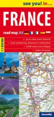 France.Road Map.Mapa samochodowa. 1:1 050 000
