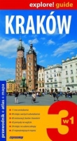 Kraków 3 w 1 Przewodnik + atlas + mapa laminowana