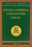 Studia Iuridica Lublinensia t  XV
