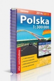 Atlas samochodowy Polska 1:300 000 2014/2015 na spirali