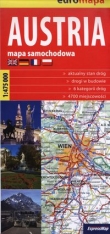 Austria Mapa Samochodowa 1:475 000