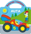 Auta. Koloruję i naklejam