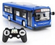 Autobus zdalnie sterowany z otwieranymi drzwiami niebieski