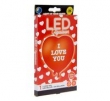 Balon foliowy świecący LED I Love You