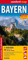 Bayern laminowana mapa samochodowo-turystyczna 1:400 000