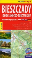 Bieszczady i Góry Sanocko-Turczańskie mapa turystyczna