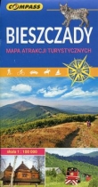 Bieszczady mapa atrakcji turystycznych 1:100 000