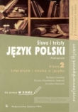 Język polski, Słowa i teksty - podręcznik do pracy w domu, klasa 2