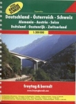 Atlas Niemiec, Austrii, Szwajcarii w skali 1:300000.