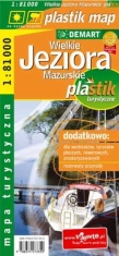 Wielkie Jeziora Mazurskie plastik - mapa turystyczna laminowana