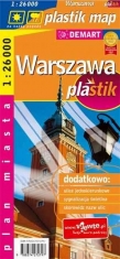 Warszawa plastik - plan miasta laminowany