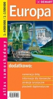 Europa - Atlas samochodowy 1:4 000 000/1:1 500 000