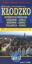 Plan miasta Kłodzko 1:12 000, Bystrzyca Kłodzka, Duszniki-Zdrój, Kudowa-Zdrój, Polanica-Zdrój