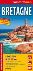 Bretagne laminowana mapa samochodowo-turystyczna 1:300 000