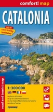 Comfort!map Catalonia 1:300000 laminat mapa samochodowa