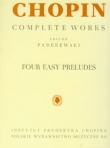 Chopin Complete Works Cztery łatwe preludia