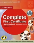 COMPLETE First Certificate Students Book with answers