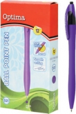 Długopis OPTIMA Soft Touch 521 FIOLET Op. 12szt.