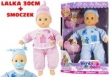 Duża płacząca lalka bobas w ubranku + smoczek