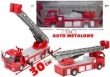 Duże auto metalowe Strażz Pożarna 1:32 z drabiną
