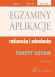 Egzaminy aplikacje radcowska i adwokacka tom 3