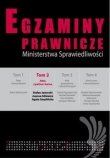 Egzaminy prawnicze Ministersrwa Sprawiedliwości t.2