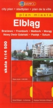Plan miasta Elbląg 1:14500, Braniewo, Frombork, Malbork, Pasłęk, Nowy Dwór Gdański, Morąg, Sztum