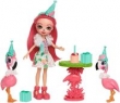 Enchantimals Zestaw Flamingowe figle Lalka + zwierzątka