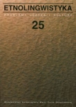 Etnolingwistyka tom 25