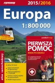Europa atlas samochodowy 1:800 000 + pierwsza pomoc