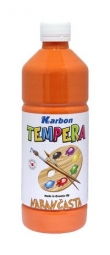 Farba tempera w butelce Karbon pomarańczowa 550ml