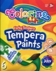 Farby Tempera w tubach z pędzelkiem 6 kolorów