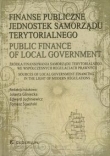Finanse publiczne jednostek samorządu terytorialnego
