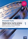 FIZYKA 1 LO Zrozumieć fizykę Maturalne karty pracy ZR
