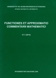 Functiones et approximatio commentarii mathematici 51.1