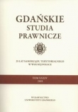 Gdańskie studia prawnicze Tom 34