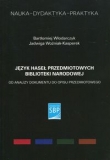Język haseł przedmiotowych Biblioteki Narodowej