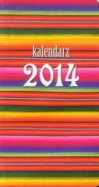 Kalendarz 2014 A6 11T Paski kieszonkowy
