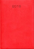 Kalendarz 2016 książkowy A5 Vivella czerwony