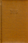 Kalendarz 2016 Książkowy B6D jasny brąz