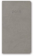 Kalendarz 2018 A6 11T kieszonkowy szary