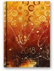 Kalendarz 2018 B6 41D złoty
