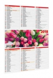 Kalendarz 2018 KL Listkowy dwustronny